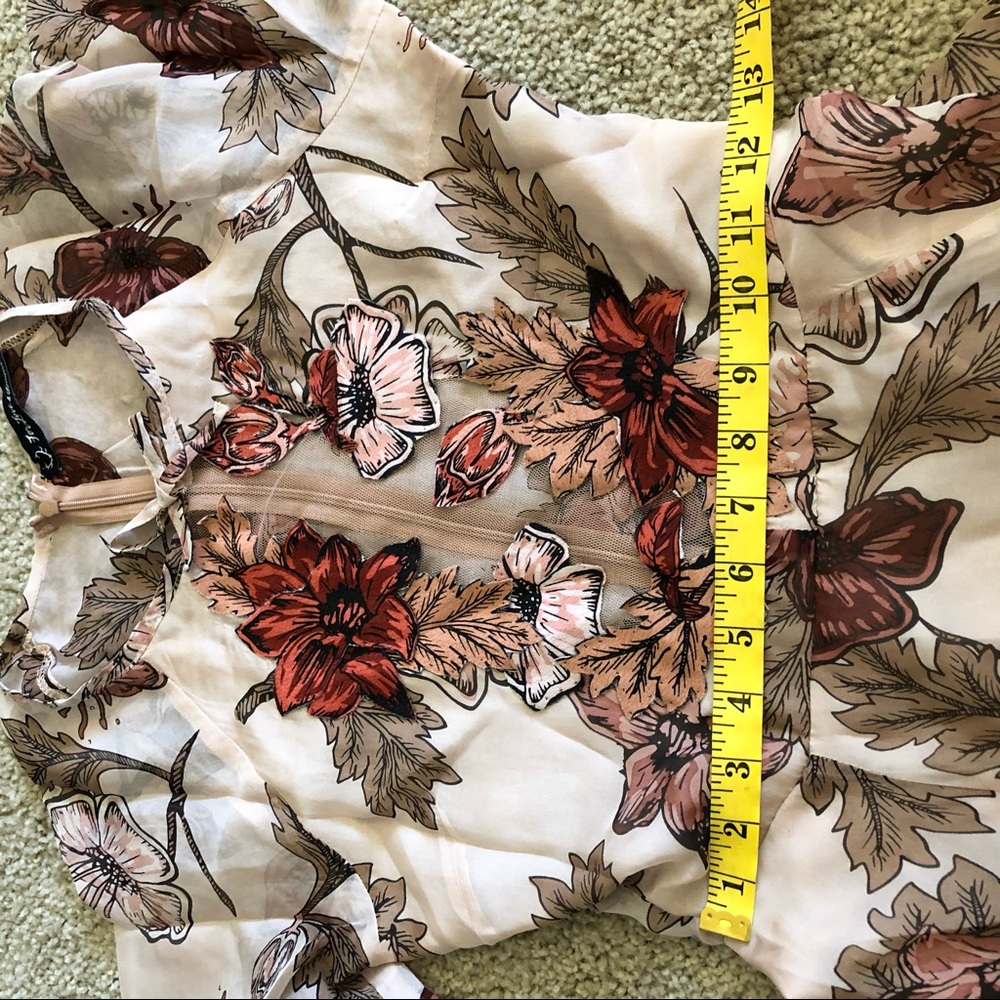NWOT For Love&Lemons Floral Mini Dress - Picture 4 of 4